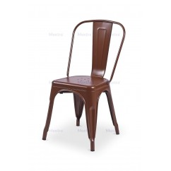 Barová židle PARIS inspirovaná TOLIX hnědá