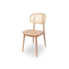 Dřevěné restaurační židle NORM RATTAN