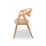 Dřevěné restaurační židle FUTURA RATTAN
