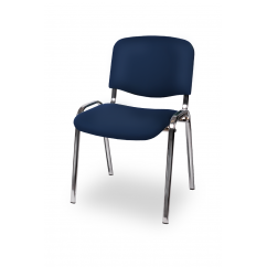 Konferenční židle ISO STANDARD CR T0202 modrý EKO-KŮŽE