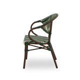 Technoratanová židle CAMILLO zelená