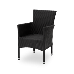 Technoratanová židle LORENZO černá
