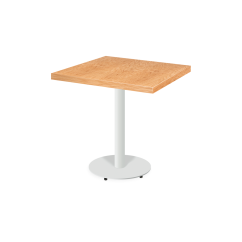 Bistro Stôl ALFA R bílá Dyhovany dosky