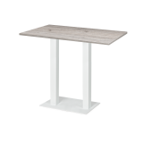 Bistro Stôl ALFA BAR DUO bílá Laminované dosky
