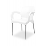 Židle pro pivní zahrádky BISTRO bílá
