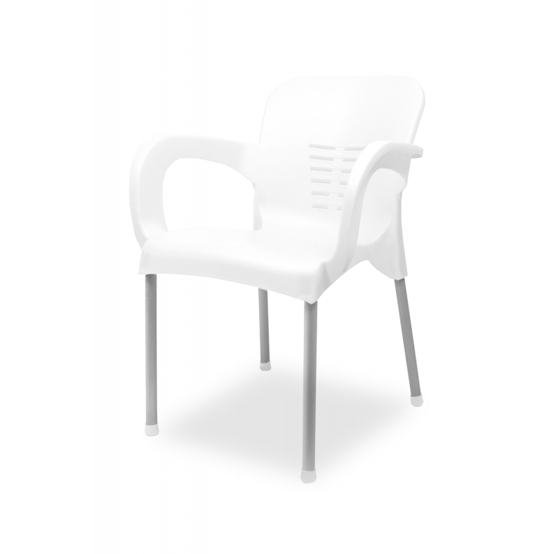 Židle pro pivní zahrádky BISTRO ALU bílá