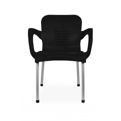 Židle pro pivní zahrádky BISTRO ALU černa