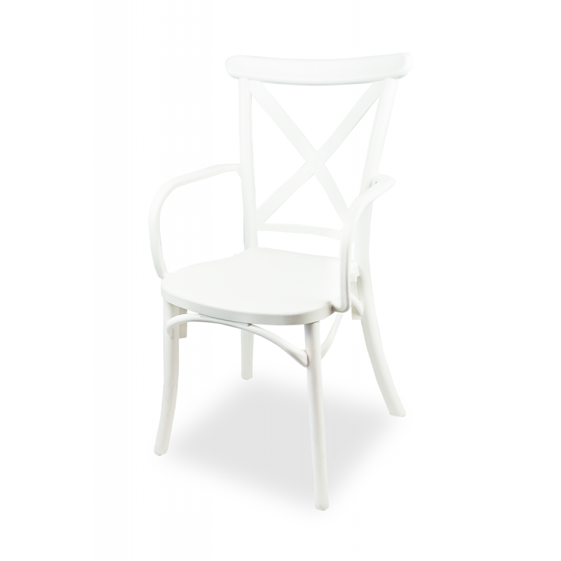 Svatební židle CROSS-BACK FIORINI GRAND Bílý