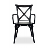 Svatební židle CROSS-BACK FIORINI GRAND Černá