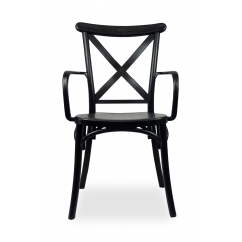 Svatební židle CROSS-BACK FIORINI GRAND Černá