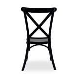 Svatební židle CROSS-BACK FIORINI Černá