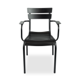 Židle pro pivní zahrádky LYON GRAND inspirovaná LUXEMBOURG  černá