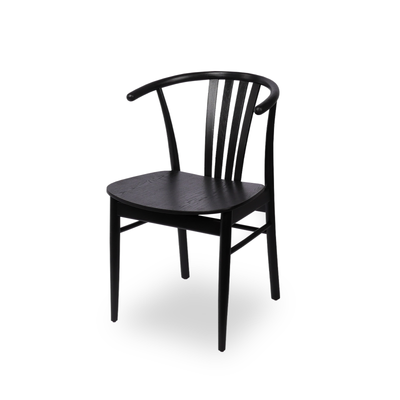 Dřevěné restaurační židle SCANDI černá