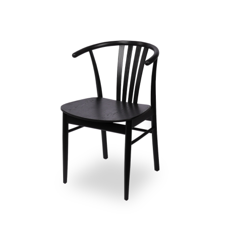 Dřevěná restaurační židle SCANDI černá