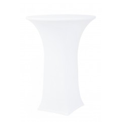 Elastický návlek na stůl FLEX K 240 (fi 83 cm) Bílý