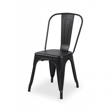 Barová židle PARIS inspirovaná TOLIX čierny mat