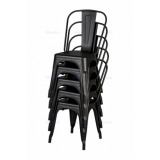 Barová židle PARIS inspirovaná TOLIX čierny