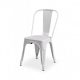Barová židle PARIS inspirovaná TOLIX bílý mat