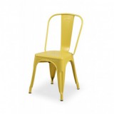 Barová židle PARIS inspirovaná TOLIX žlutá
